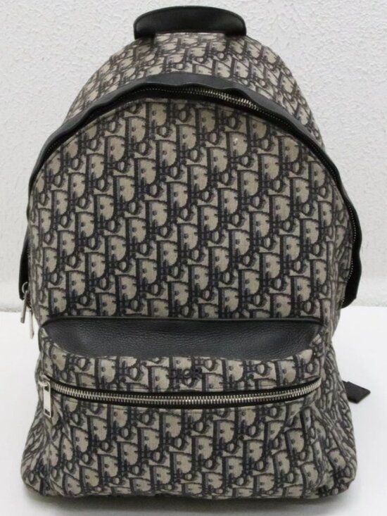Dior Rider Oblique Jacquard Rider Backpack - Beige & Black main image 14